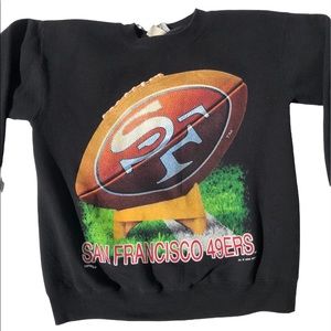 Vintage 1994 San Francisco 49ers Football NFLP Nutmeg Crewneck Sweatshirt M MED
